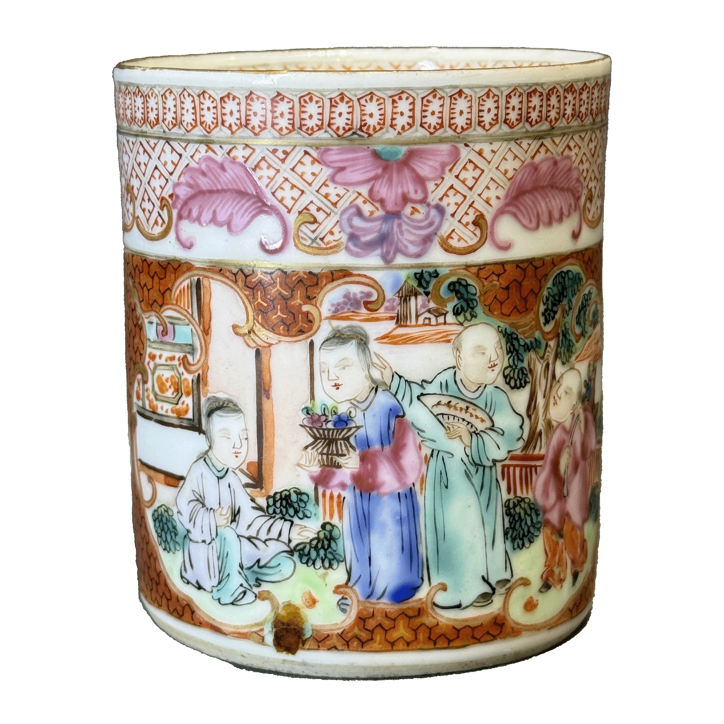 25190715t广彩人物故事纹把杯