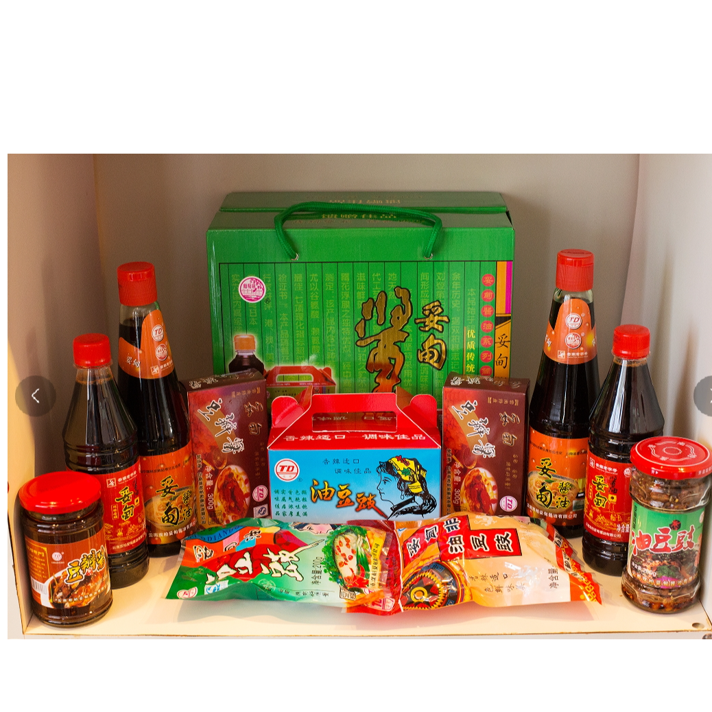 绿色组合礼品（妥甸酱油、豆豉、豆瓣酱）
