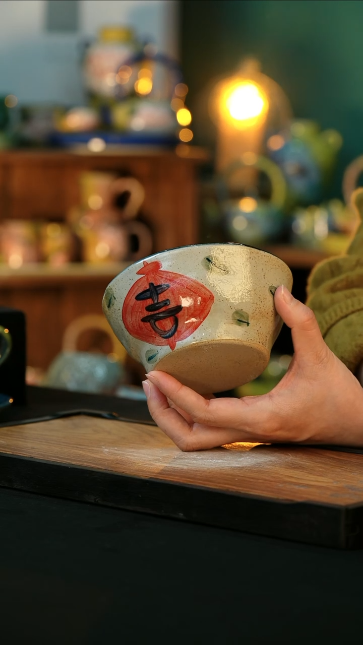 【闪购商品】杯手绘心瓷陶瓷浮力