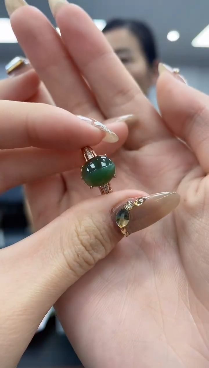 【闪购商品】和田玉戒指银S925镶嵌多样性拍一发一056