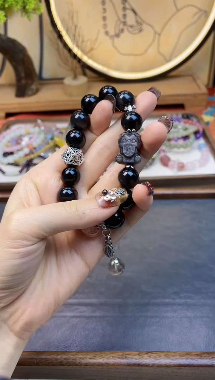 【闪购商品】黑曜岩手饰未镶嵌432