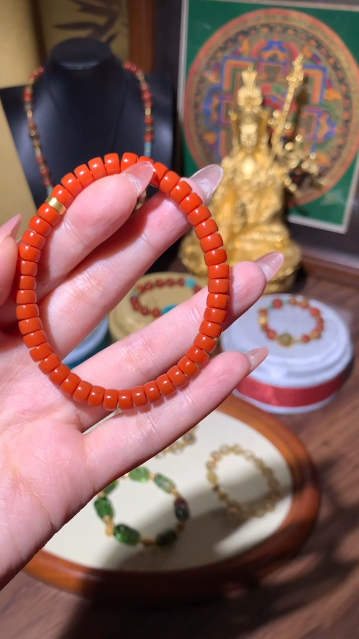 【闪购商品】南红玛瑙手串未镶嵌手串18K