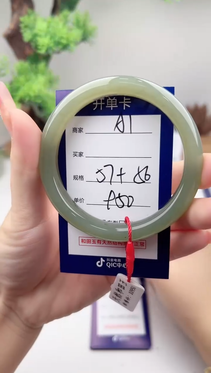 未镶嵌手镯和田玉 微色差A01