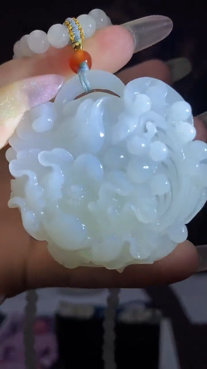 和田玉未镶嵌颈饰C085