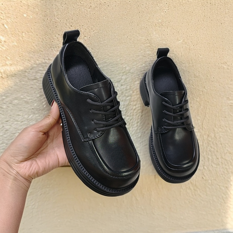 6601春季小皮鞋胶面试单鞋复古春秋休闲女鞋单鞋皮鞋