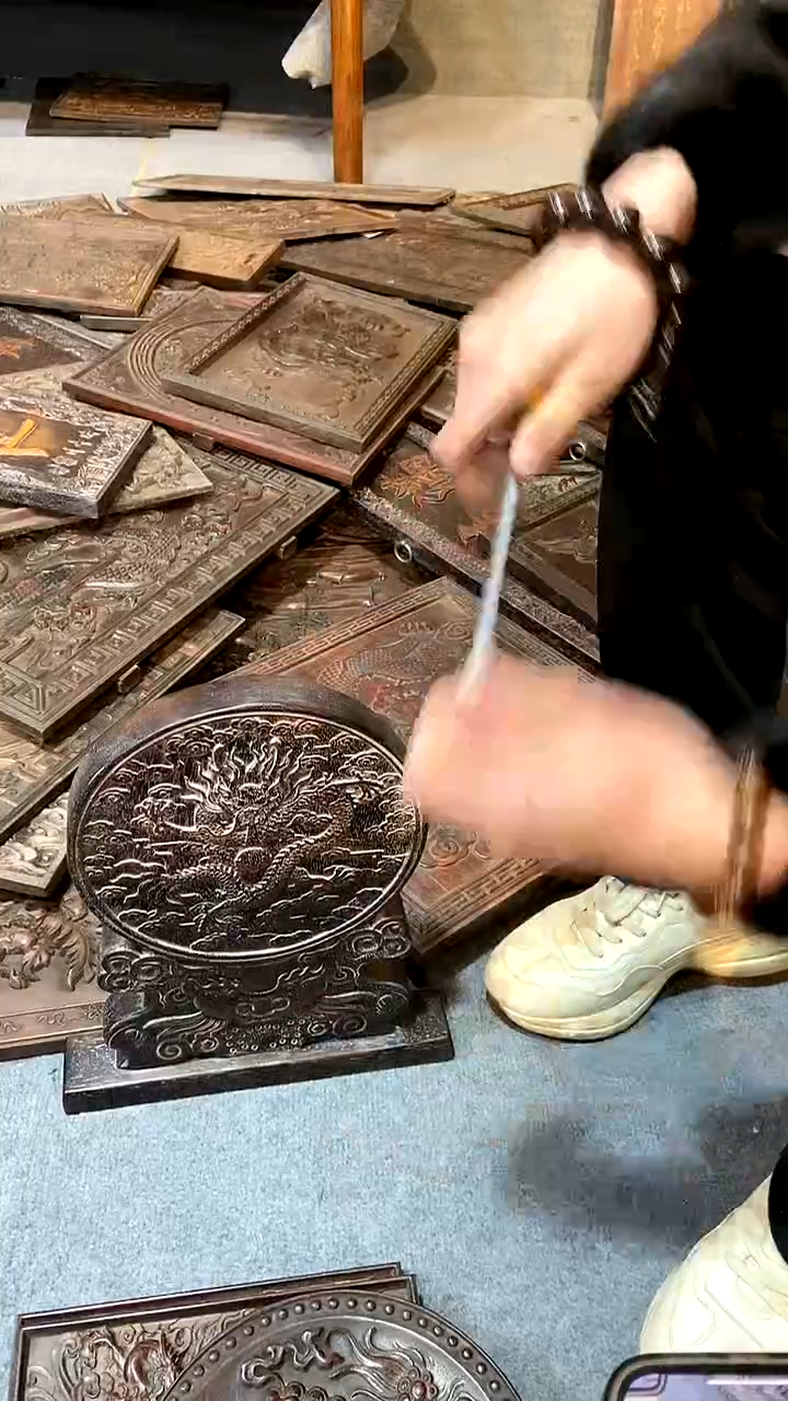 【闪购商品】木紫檀雕刻一物一拍以直播间为准