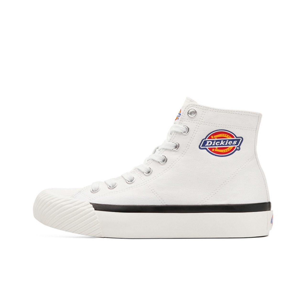 Dickies新款高帮百搭布鞋轻便透气情侣鞋帆布鞋203N50LXS25-白色