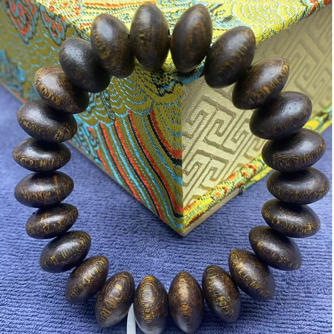 【老表文玩】B129沉木单圈手串