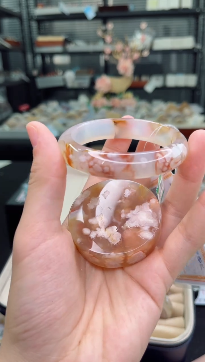 【闪购商品】石英质玉未镶嵌手镯57圈口（赠品镯心）6215260