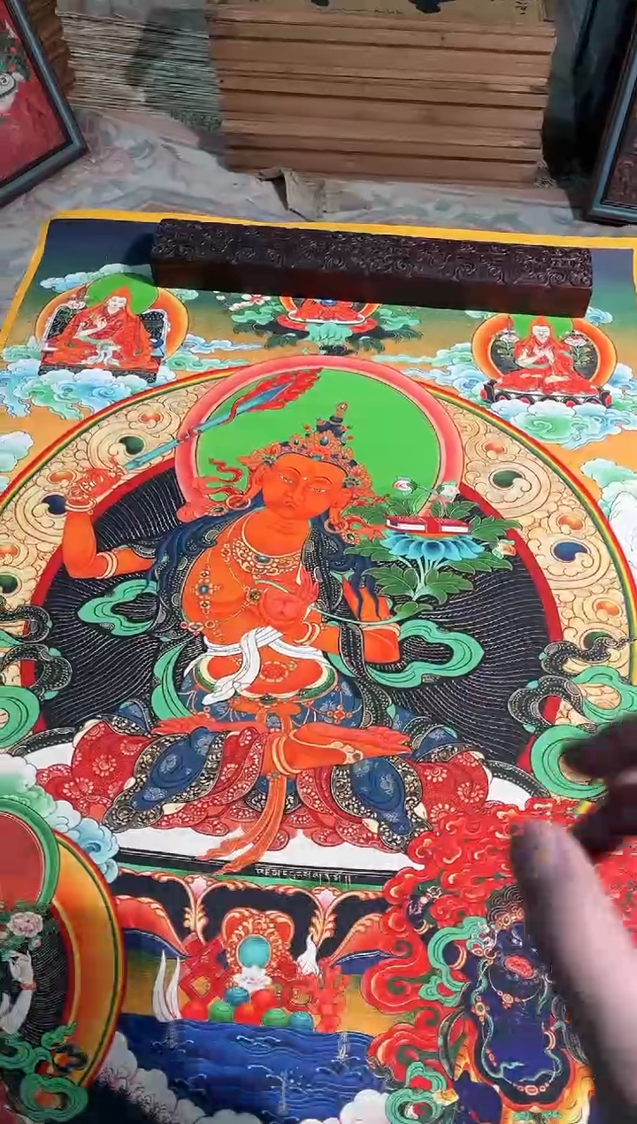 卷轴画卷轴画天弟的唐卡