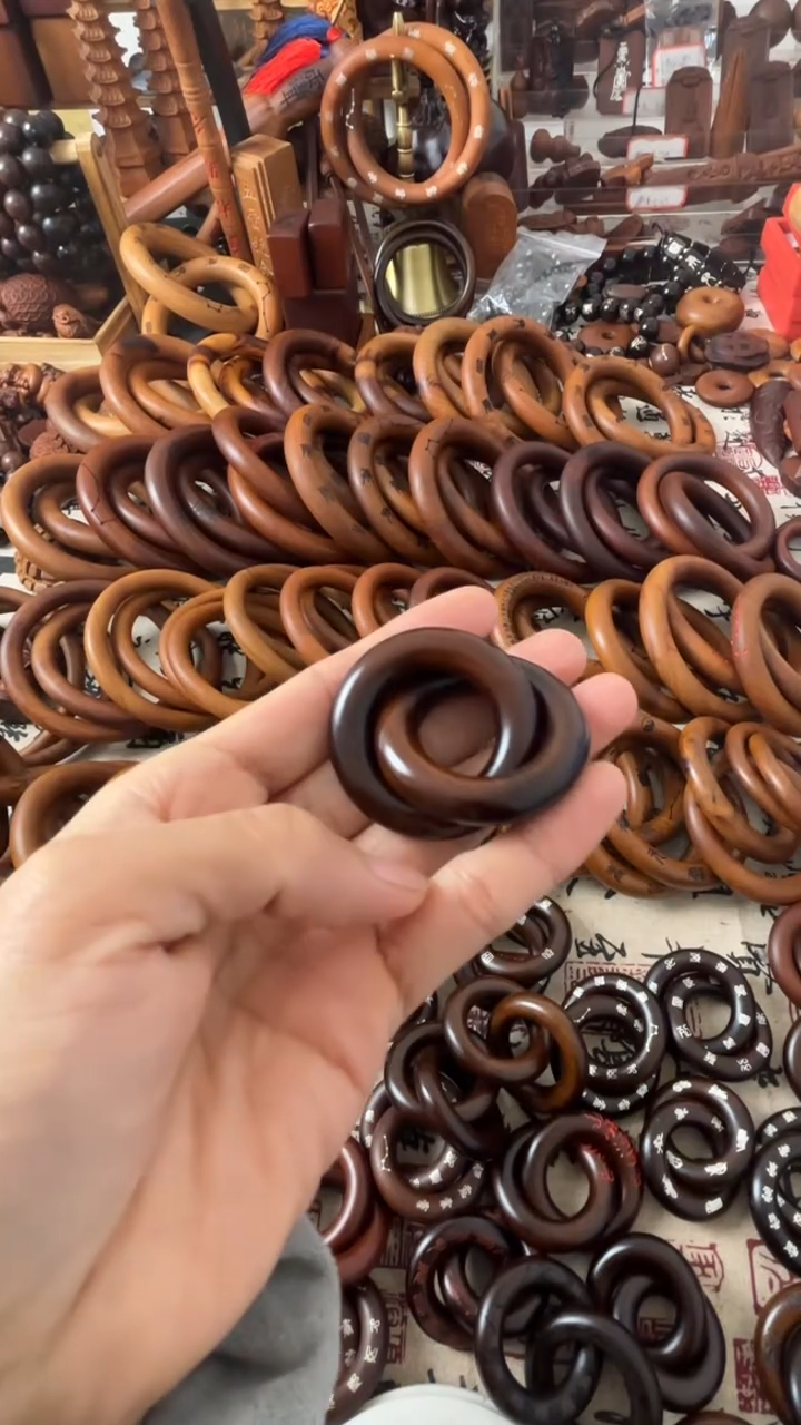 枣木乾坤圈枣木玉华25圈口一物一拍