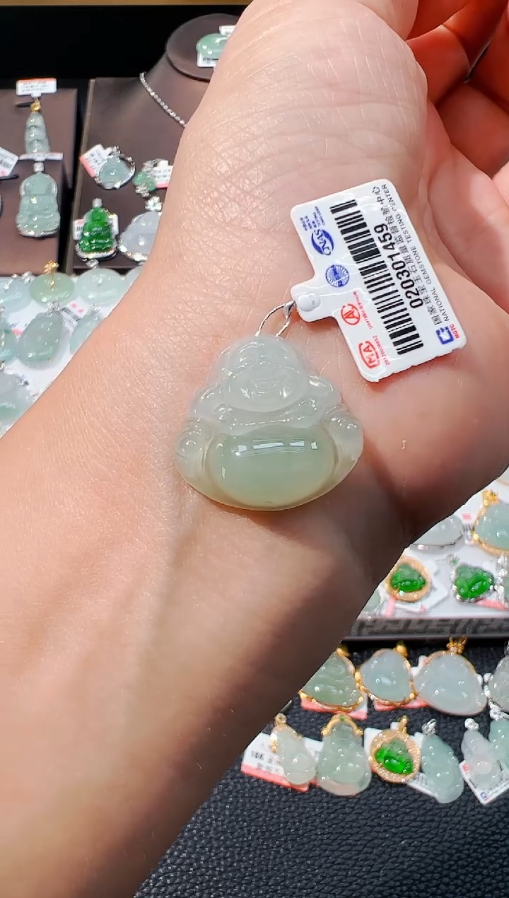 吊坠(不含链)未镶嵌翡翠佛公吊坠1459