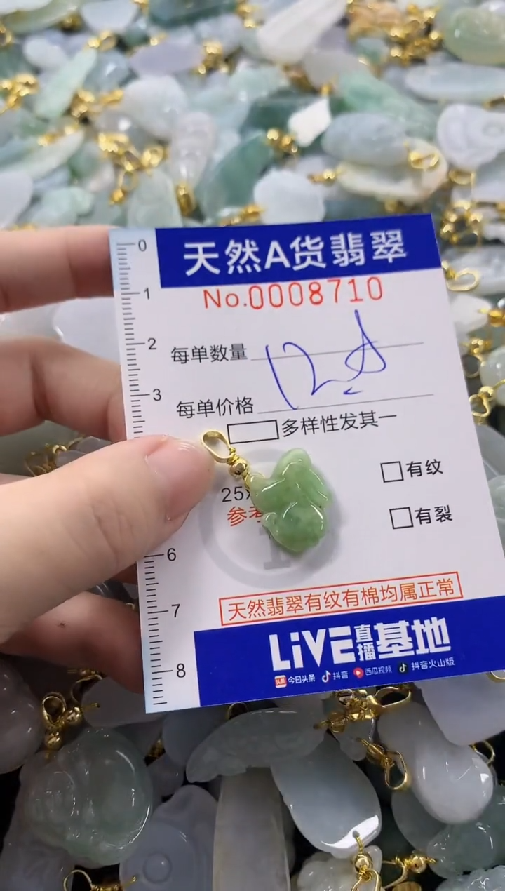 颈饰未镶嵌翡翠天然A货翡翠