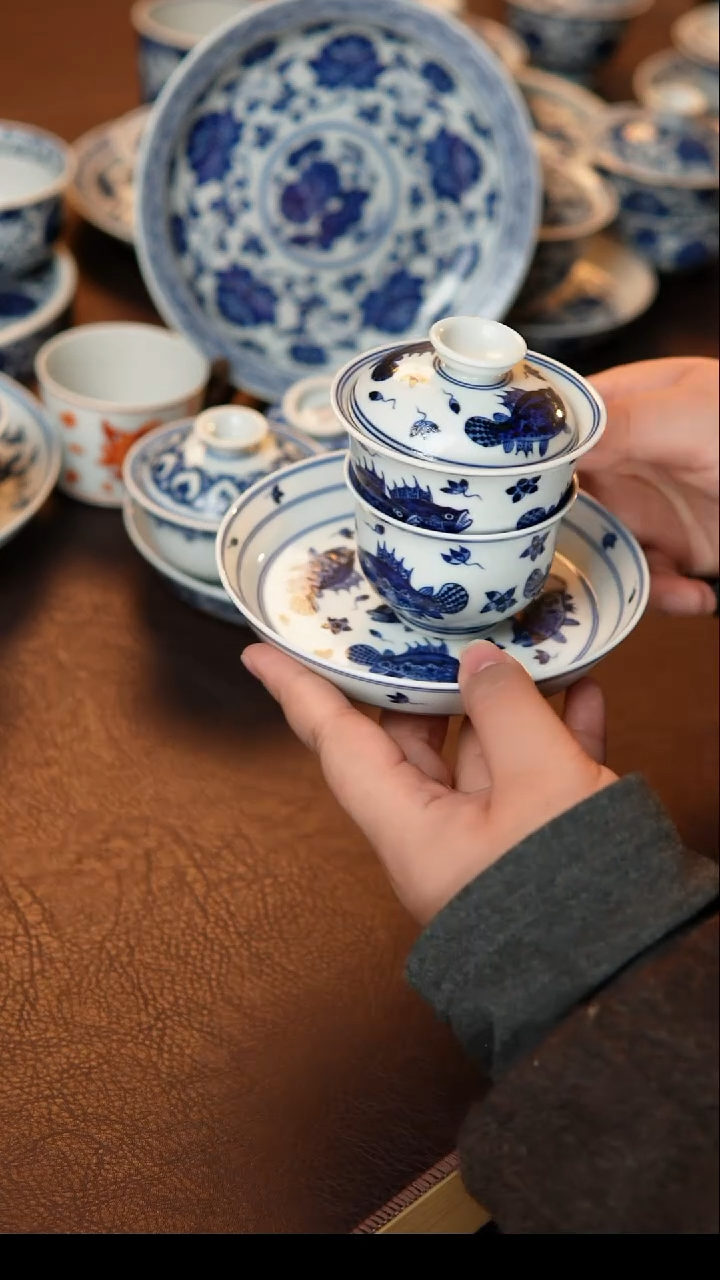 茶具必***！桃花满鳜套组系列