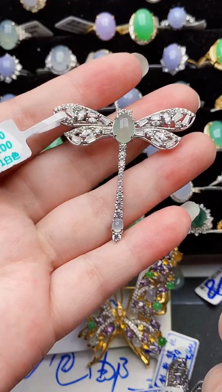 颈饰银S925镶嵌翡翠1706