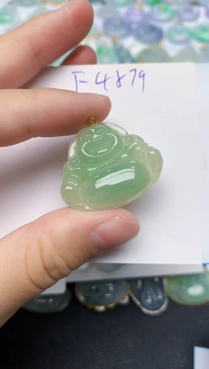 颈饰未镶嵌翡翠天然缅甸A货翡翠百元以上9元证书费自理