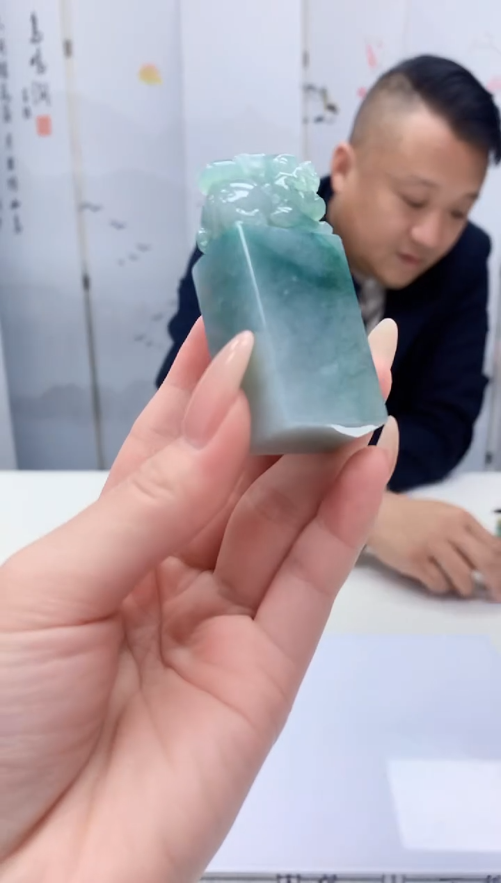 【闪购商品】定制翡翠未镶嵌4969jj-毛货挂件27