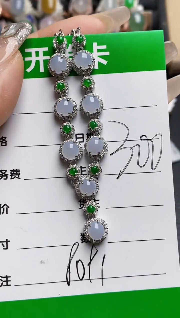 【闪购商品】翡翠戒指银S925镶嵌8091