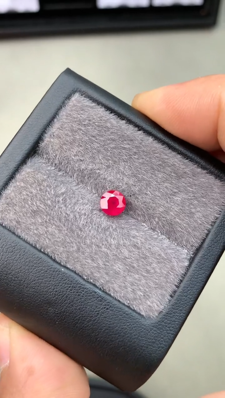 【闪购商品】定制红宝石裸石未镶嵌1.41ct 缅甸老烧红宝