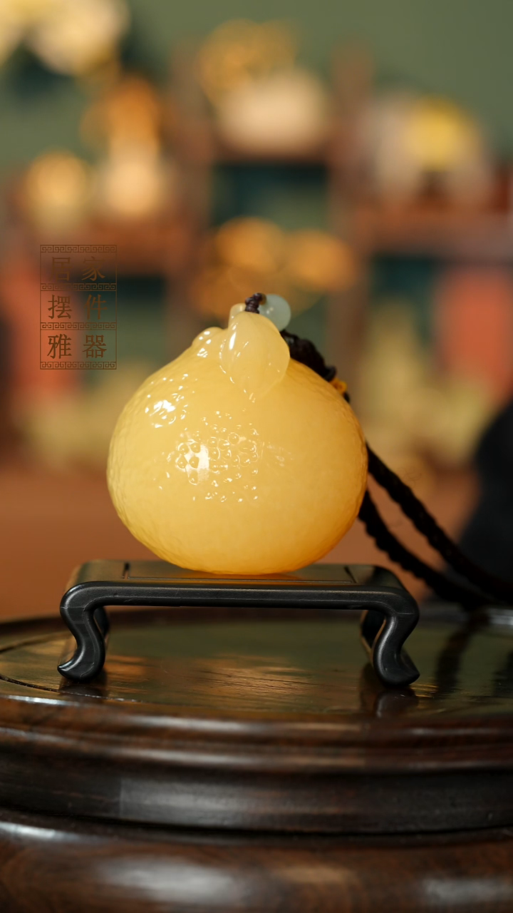 玉《大吉大利橘子》摆件