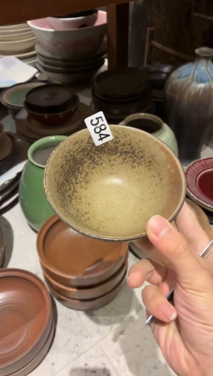 瓷片S***a584 青灰万福碗1个