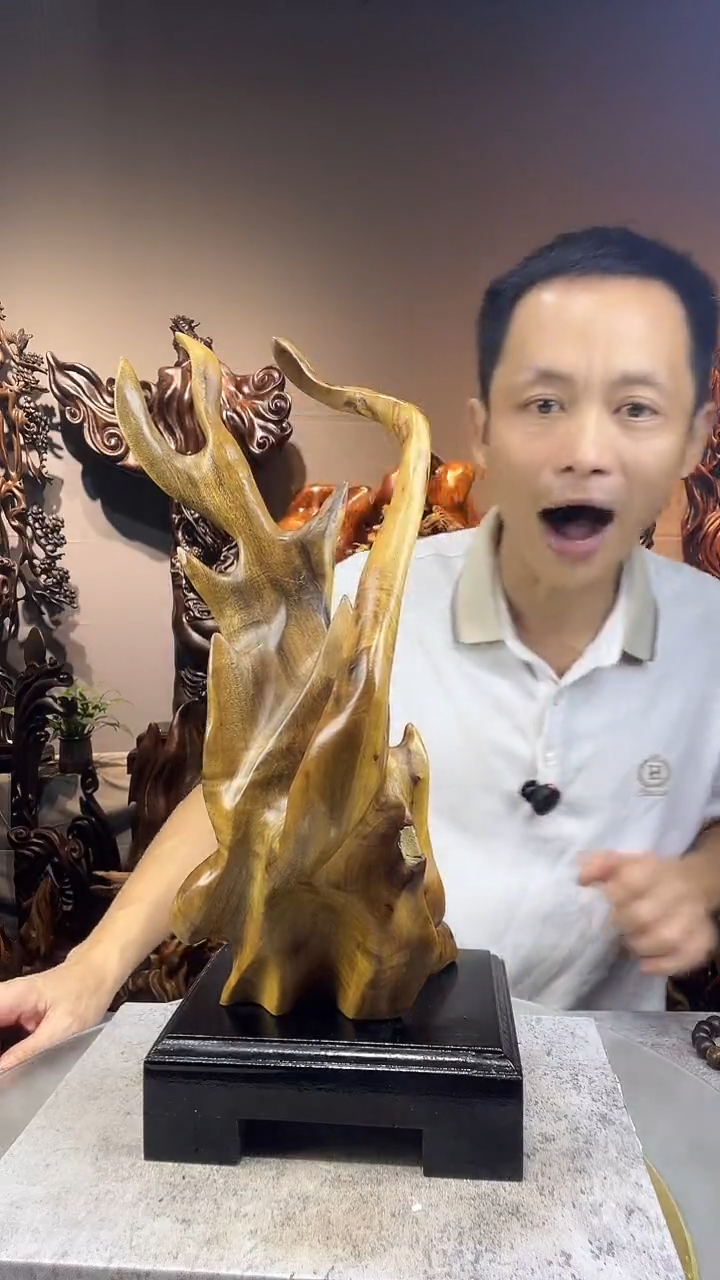 金丝楠胡*小叶桢楠随行摆件13