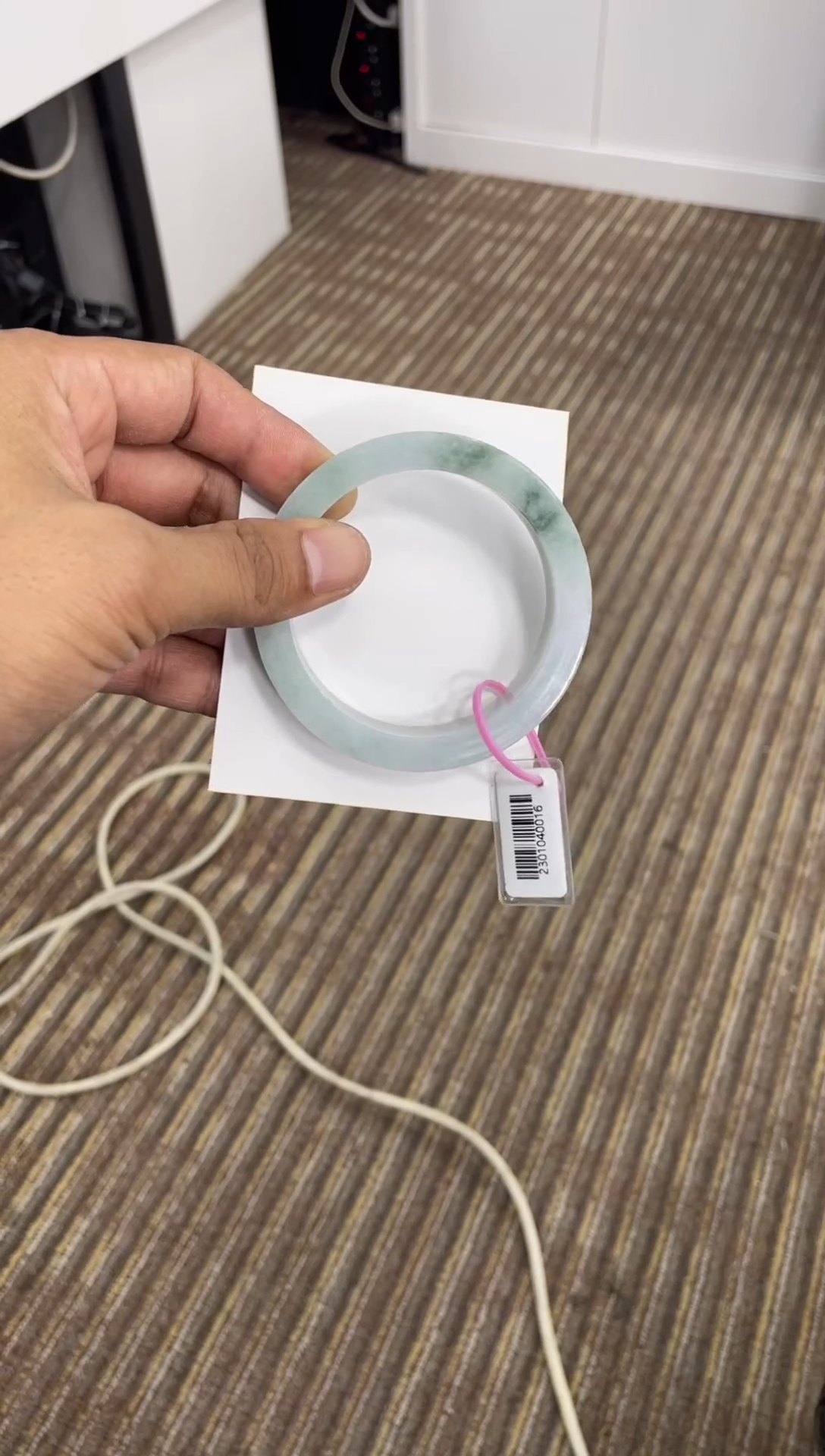 定制翡翠正圈未镶嵌翡翠手镯 定制款 不支持退换