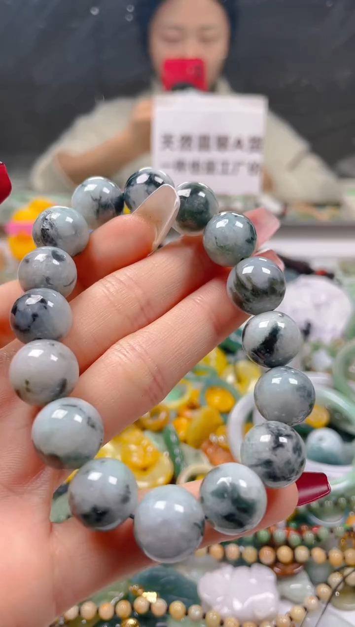 【闪购商品】翡翠颈饰未镶嵌13-14MM/Q/翡翠A货一图一物