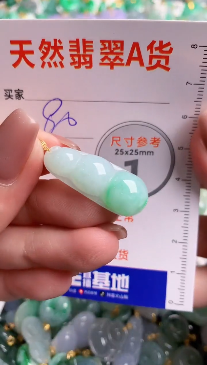 翡翠18K金镶嵌颈饰14002650