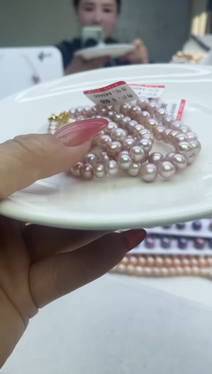 未镶嵌手链淡水珍珠紫色系手链