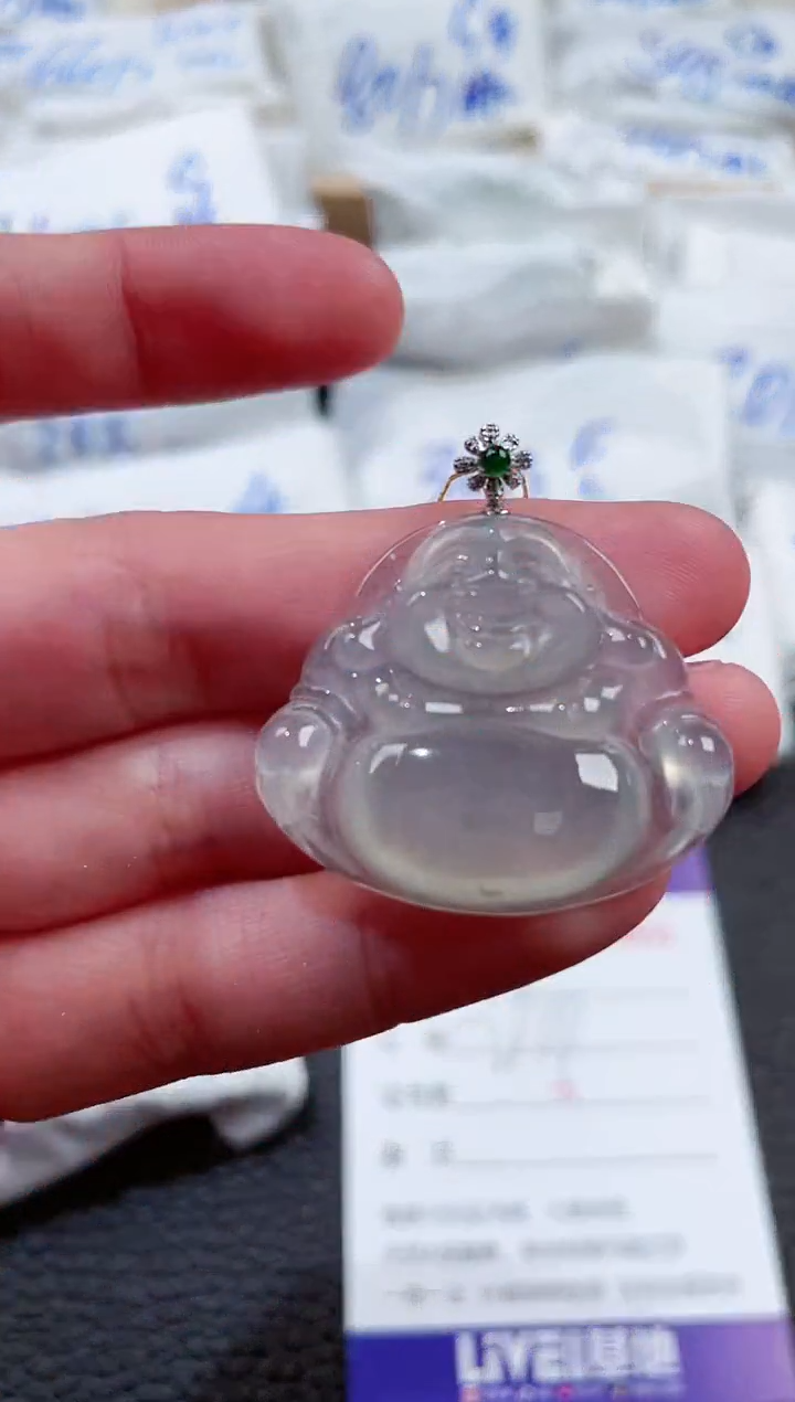 【闪购商品】翡翠颈饰18K金镶嵌00006654