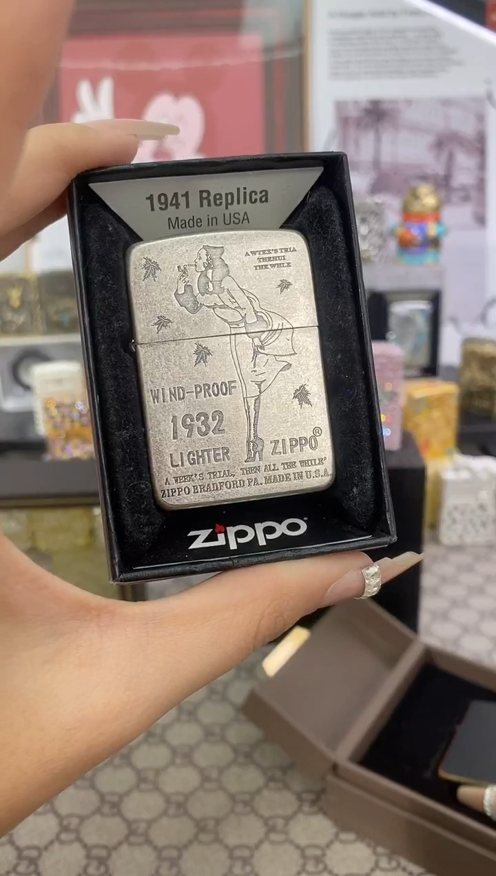 镜面1941古银风女ZIPPO