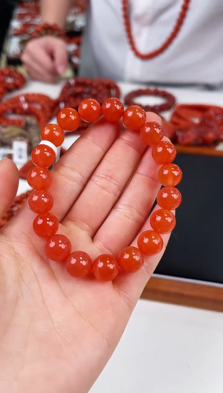 【闪购商品】南红玛瑙滴水洞手串10+未镶嵌一个/条