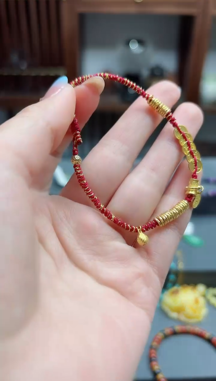 【闪购商品】18K金手饰18k金盘缠手绳*1 ZX