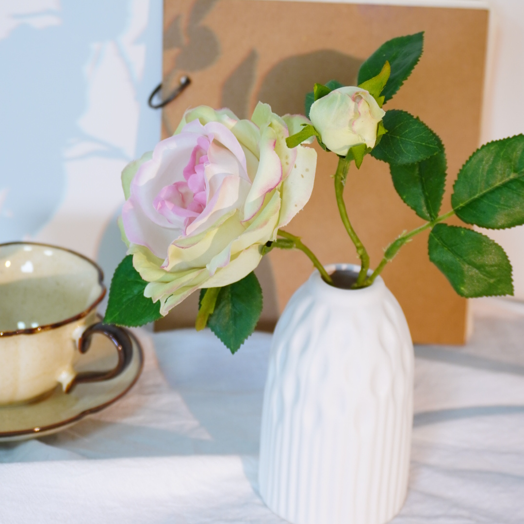 高仿真奥斯汀玫瑰假花客厅室内家居装饰花艺摆件