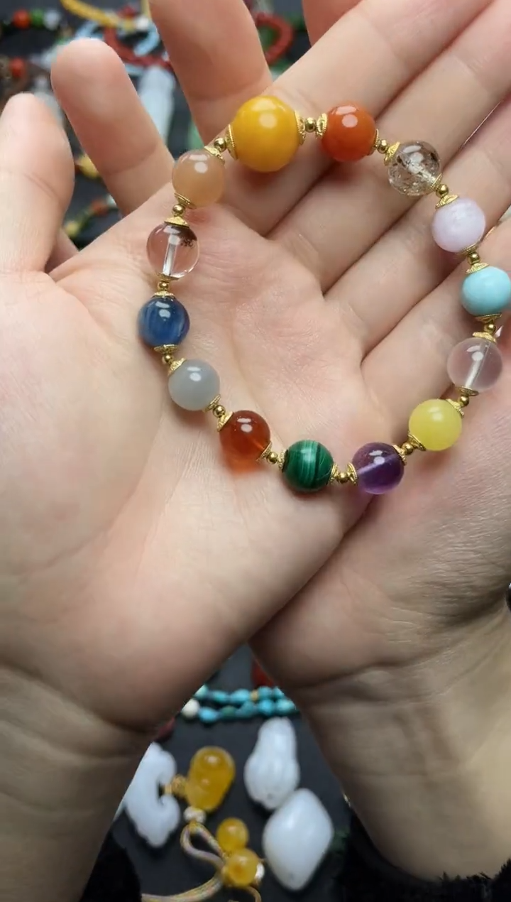 手串蜜蜡未镶嵌多宝手串06
