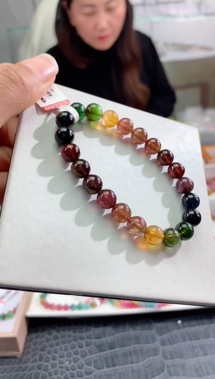 【闪购商品】碧玺手串未镶嵌多样性发一条