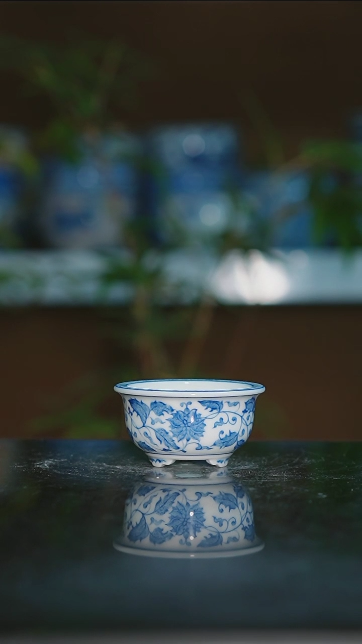 【闪购商品】手绘陶瓷内口5.5高3.5深