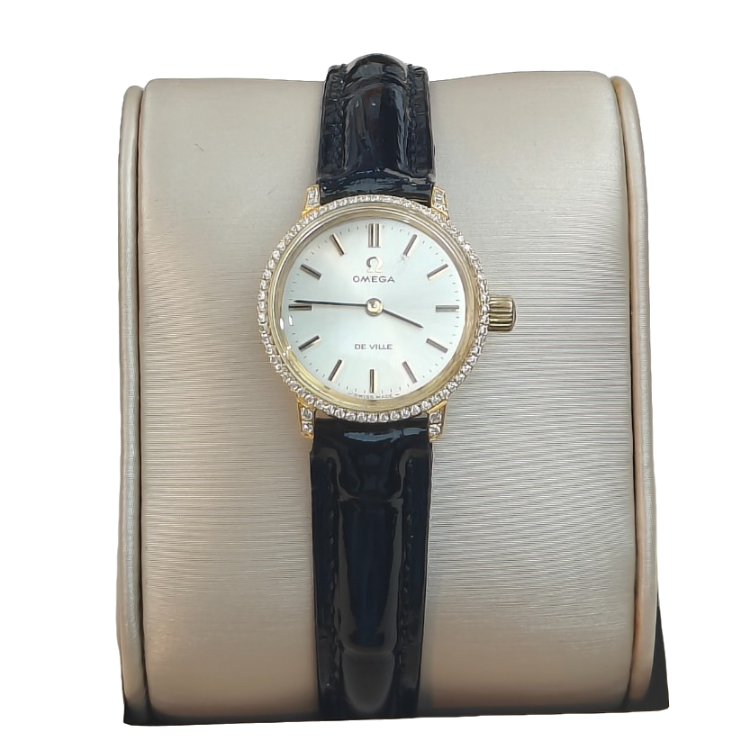 95新 Omega/欧米茄 22.5mm手动机械MR4096后钻蝶飞系列名表