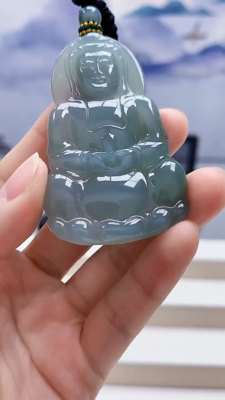 未镶嵌定制翡翠5028lr-毛货挂件26