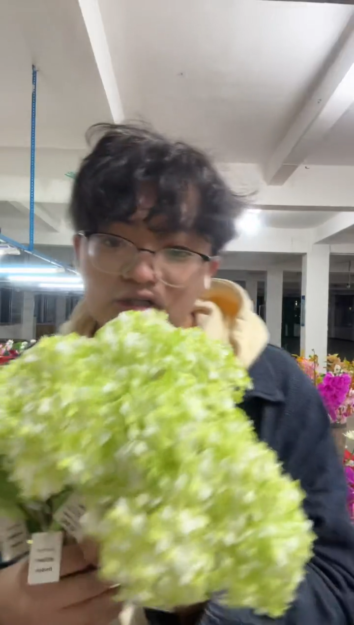 【闪购商品】仿真花朵木绣花10束