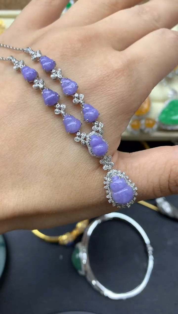 【闪购商品】翡翠颈饰18K金镶嵌612-中国好珍宝