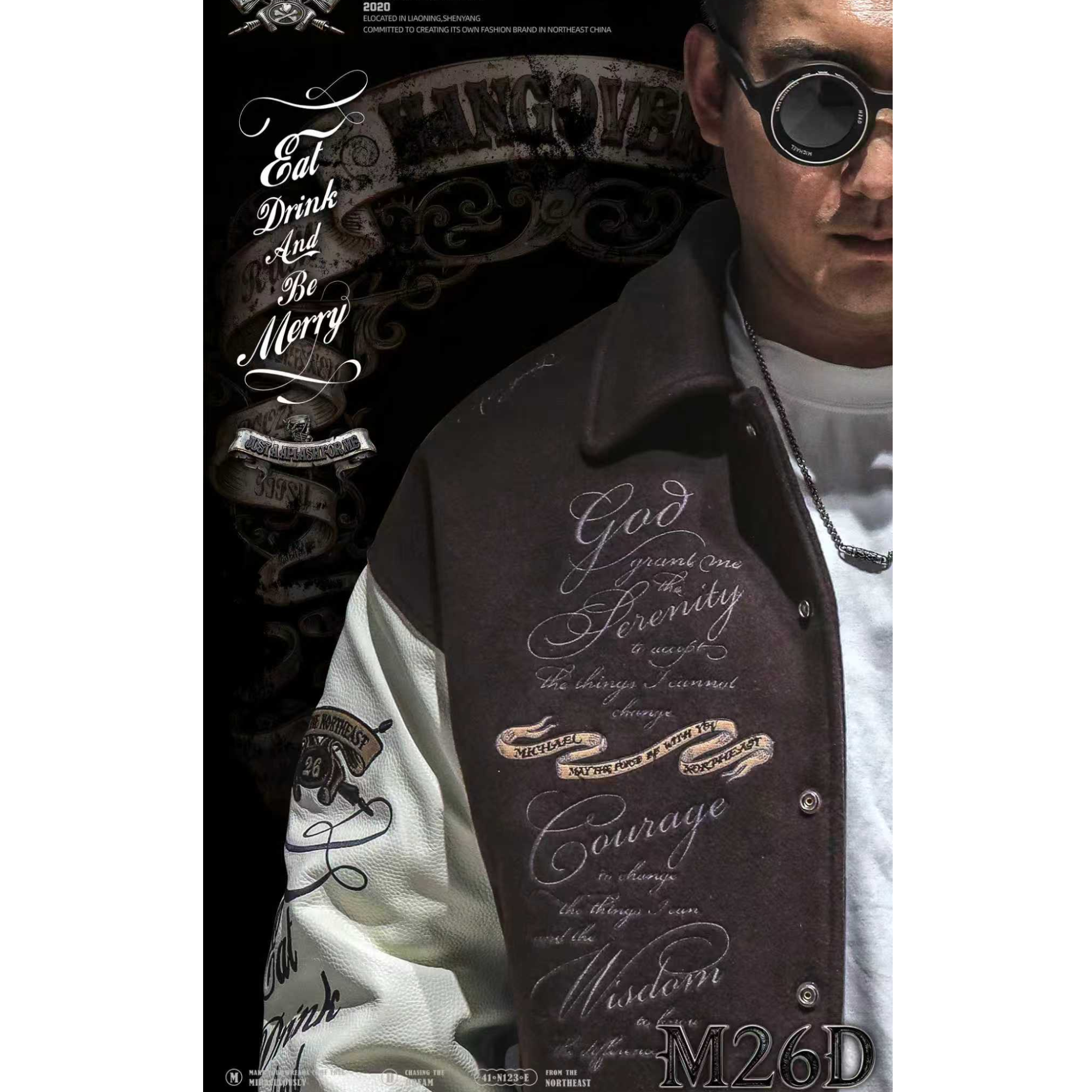 M26D “宿醉”真皮棒球夹克