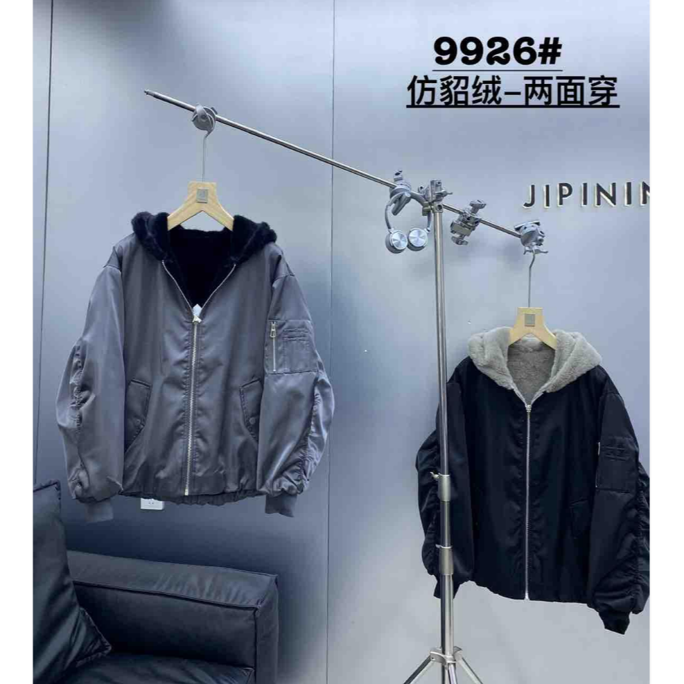 9926-两面可穿加绒夹克 陈陈男装 潮流休闲男女同款 JK9926 V03