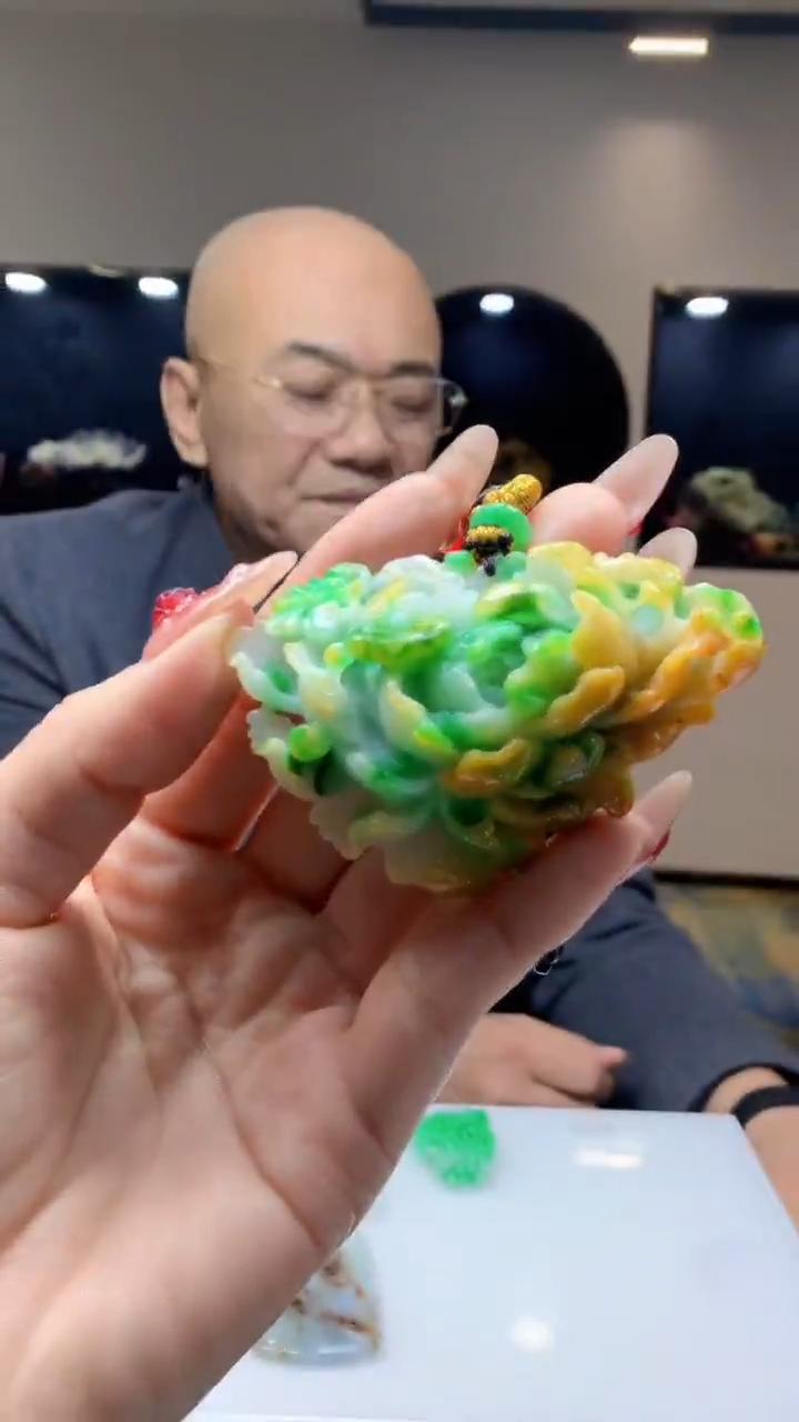 【闪购商品】定制翡翠未镶嵌1030ry-毛货挂件43