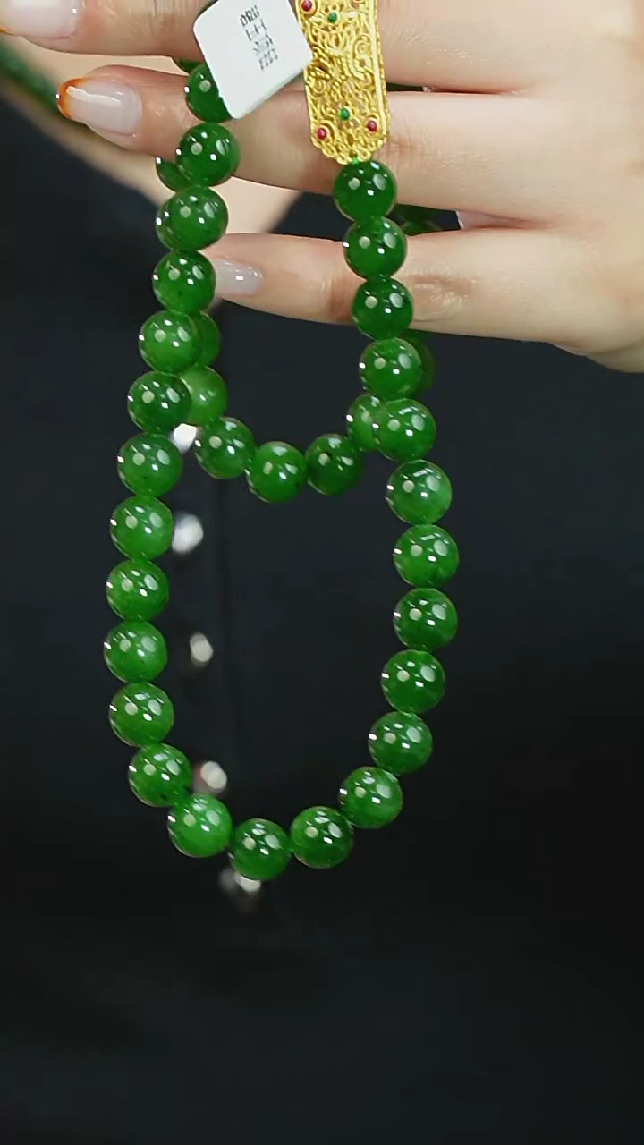 【闪购商品】和田玉（糖玉）9mm+未镶嵌项链