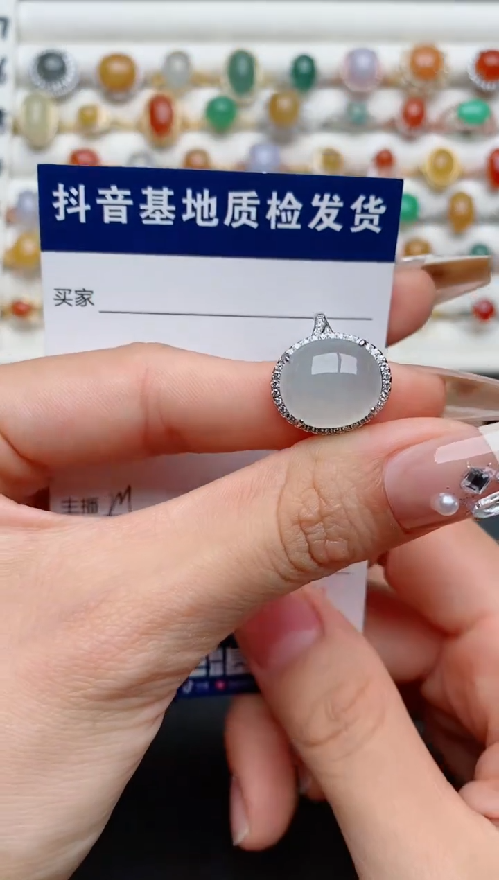 【闪购商品】翡翠戒指银S925镶嵌...........