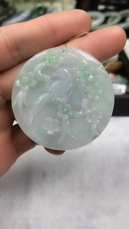 【闪购商品】翡翠颈饰未镶嵌喜上眉梢