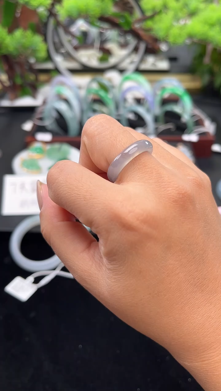 未镶嵌戒指翡翠戒圈