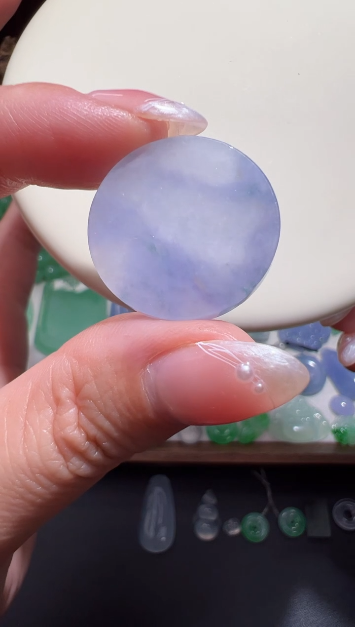 未镶嵌定制翡翠23.6*3.7无事牌